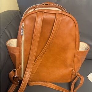 Tan leather Itzy Ritzy mini Backpack